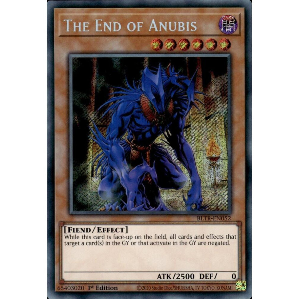 The End of Anubis BLTR-EN052 Secret Yu-Gi-Oh Battles of Legend: Terminal Revenge