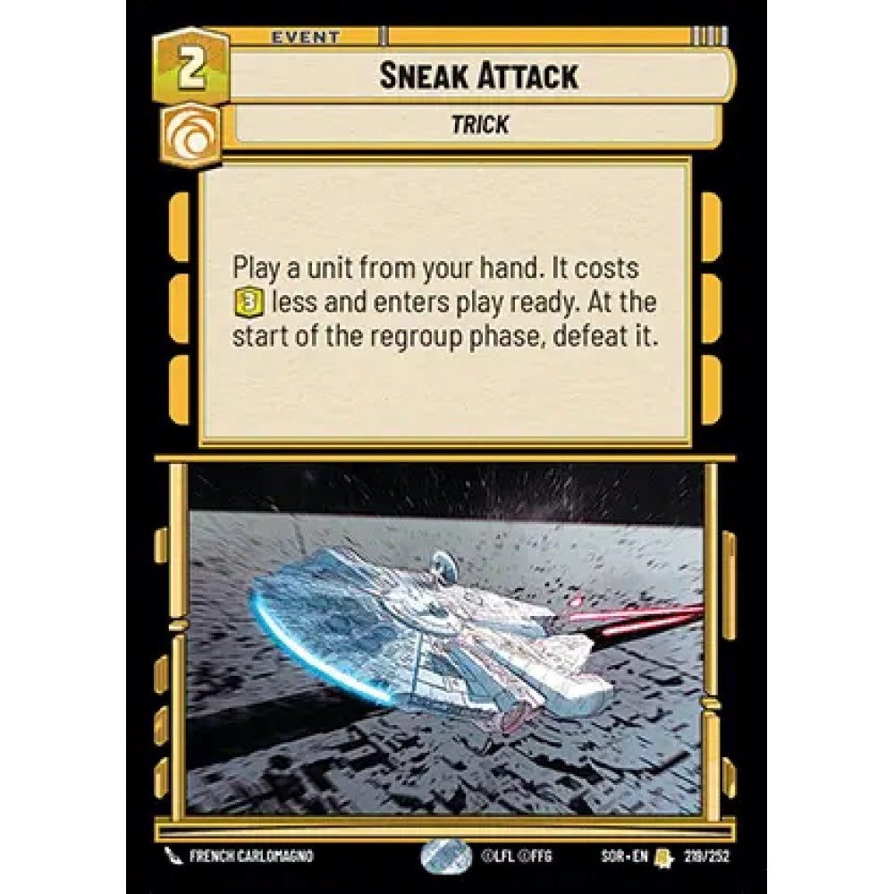 Sneak Attack, 219, R, Star Wars Unlimited, Sparks Of Rebellion