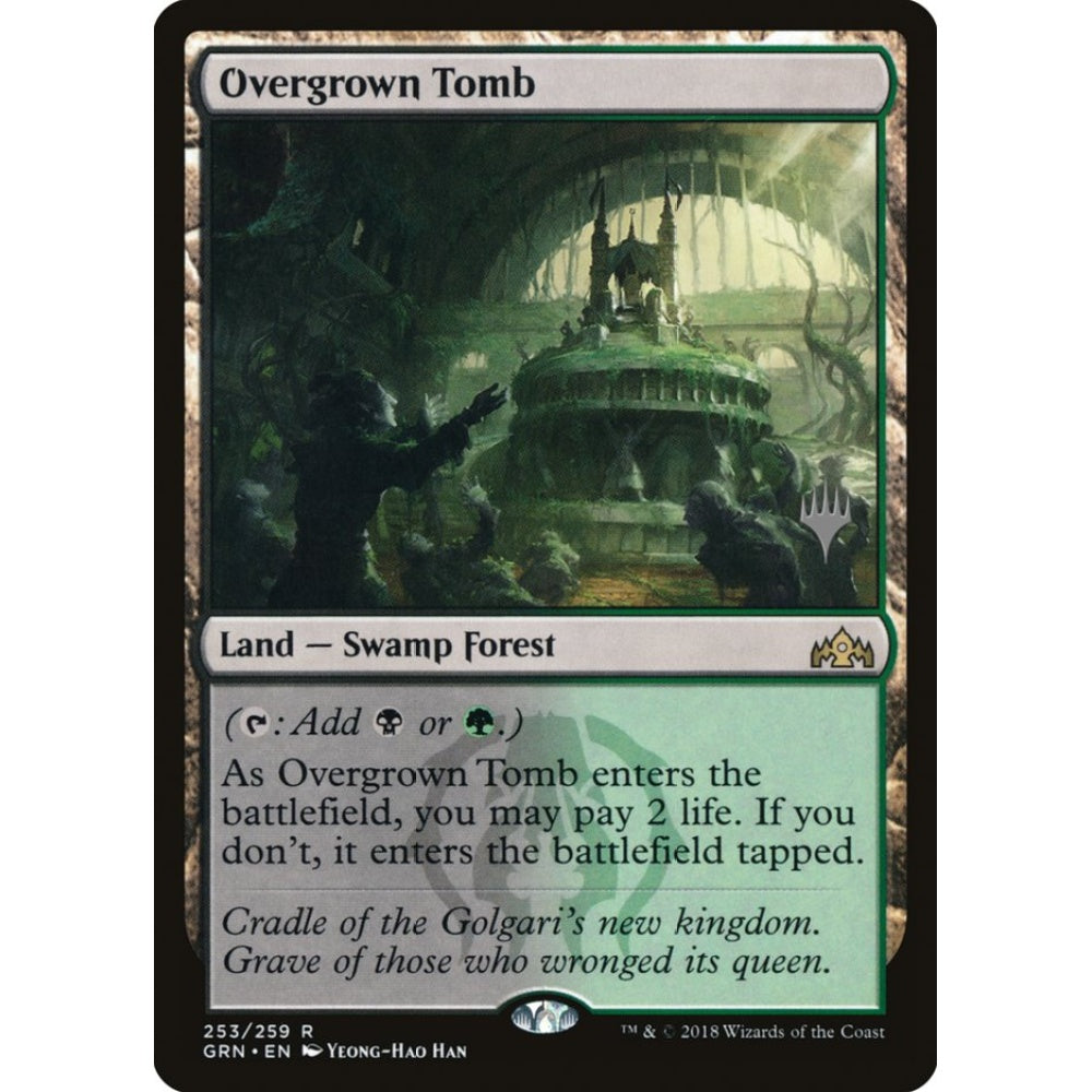 Overgrown Tomb rare 253p Magic the Gathering Guilds of Ravnica Promos
