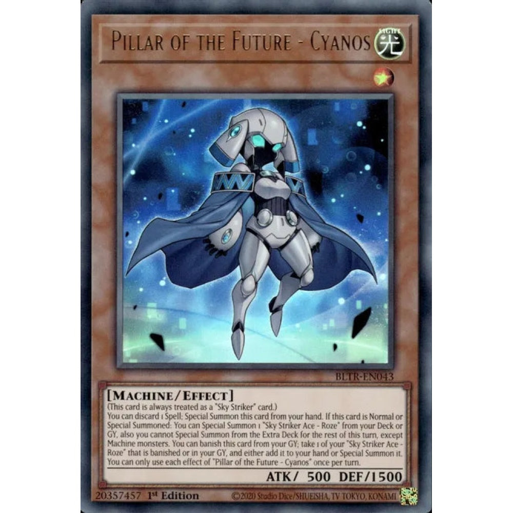 Pillar of the Future - Cyanos, BLTR-EN043, Ultra Rare, Yu-Gi-Oh!, Battles of Legend: Terminal Revenge