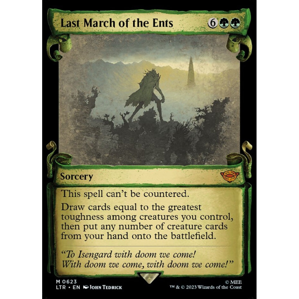 Last March of the Ents, mythic, 623, Magic the Gathering, The Lord of the Rings: Tales of Middle-earth