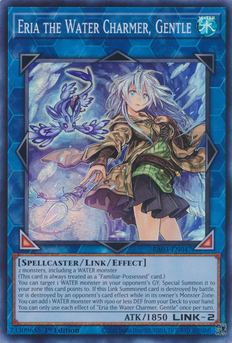 Eria the Water Charmer, Gentle RA03-EN047 Ultra Ultra Rare Yu-Gi-Oh Quarter Century Bonanza in Art