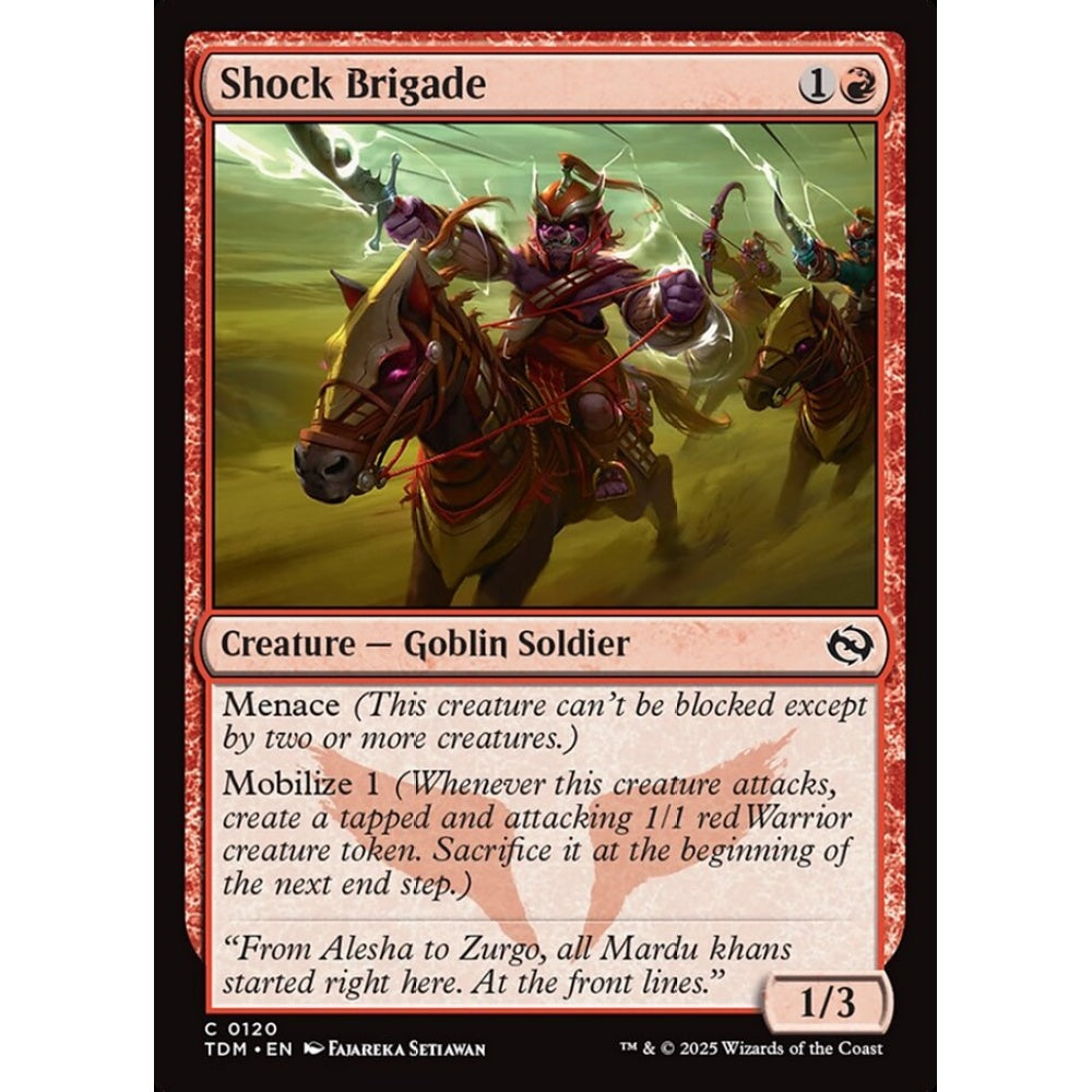 Shock Brigade common 120 Magic the Gathering Tarkir: Dragonstorm