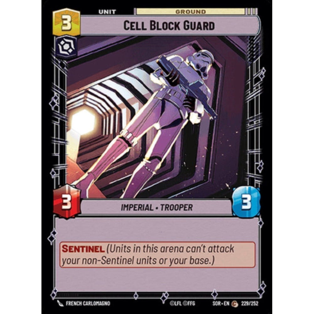 Cell Block Guard, 229, C, Star Wars Unlimited, Sparks Of Rebellion