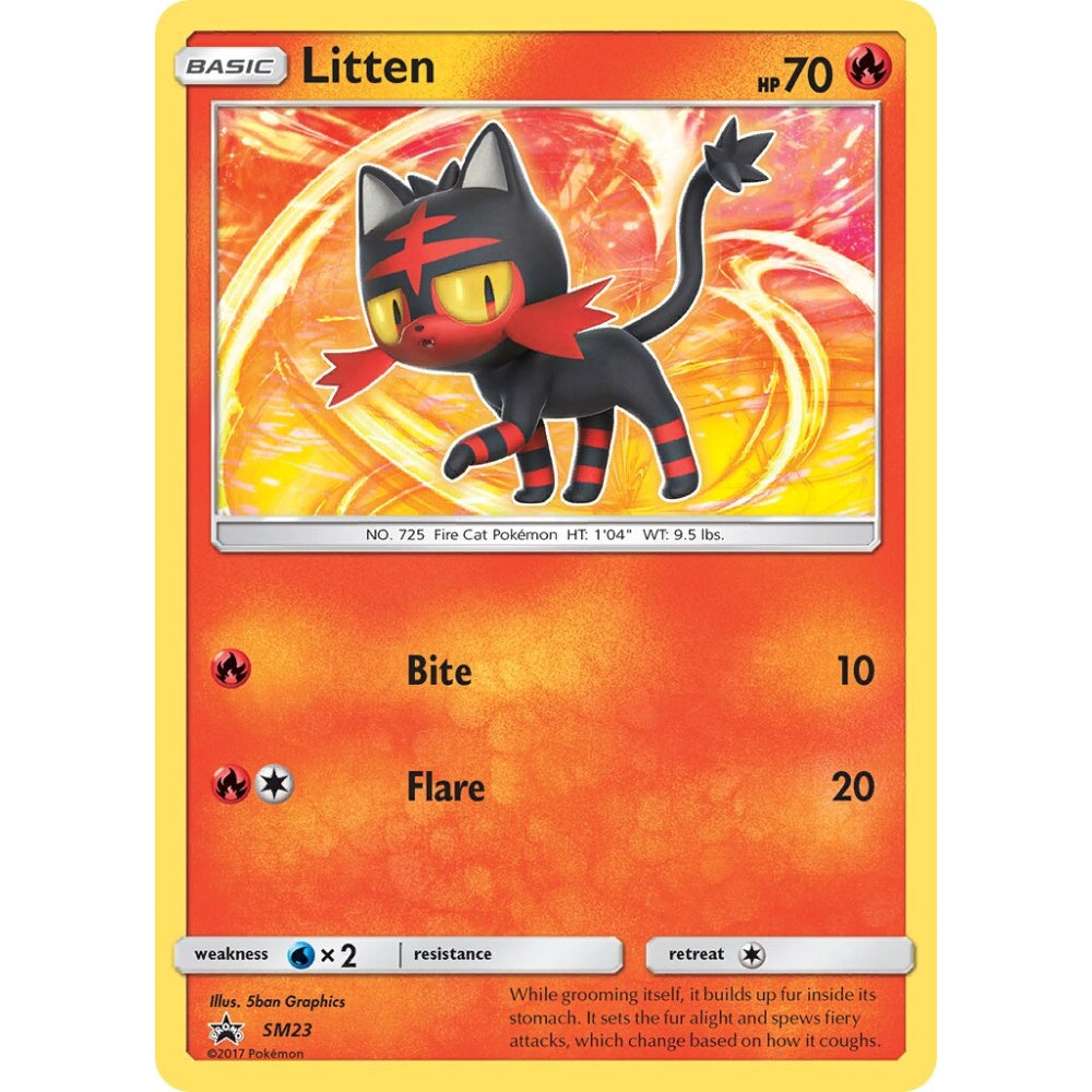 Litten Promo SM23 Pokemon Card Game Sun & Moon Promos