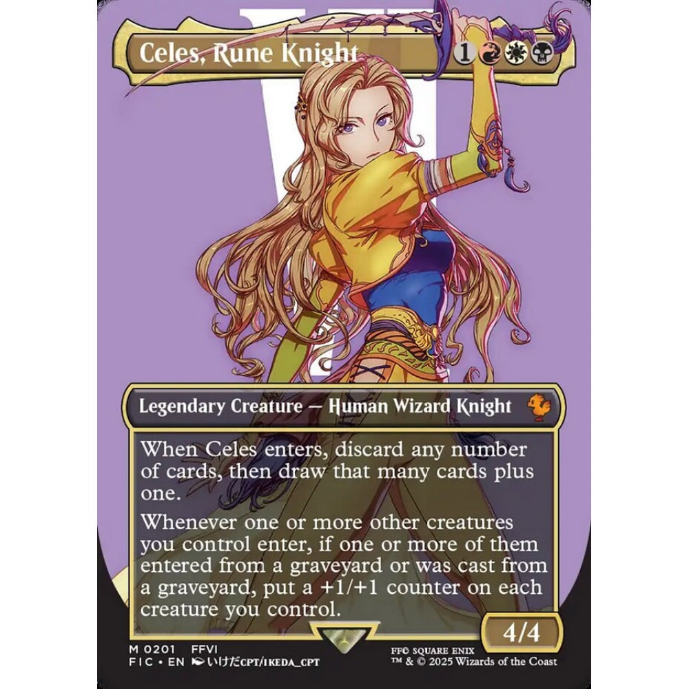 Celes, Rune Knight mythic 201 Magic the Gathering Final Fantasy Commander