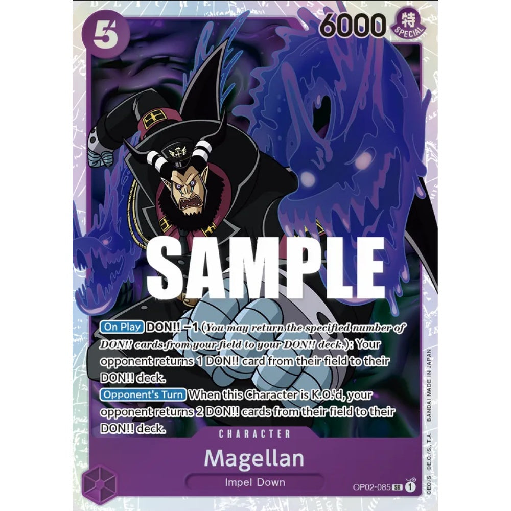 Magellan, OP02-085, Super Rare, One Piece, Paramount War