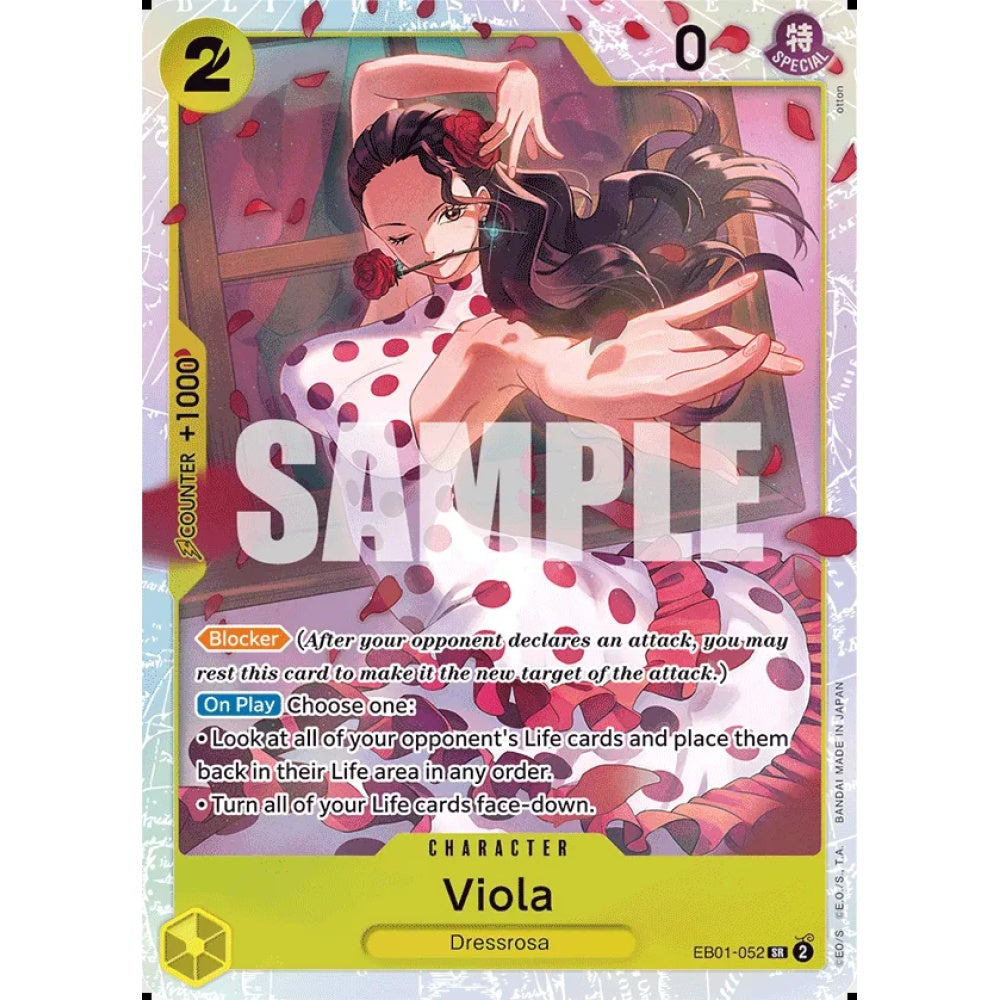 Viola, EB01-052, Super Rare, One Piece, Memorial Collection