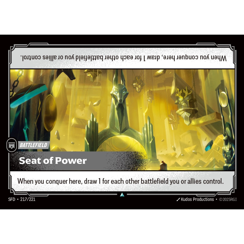 Seat of Power SFD-217/221 Riftbound Card Game Spiritforged Uncommon