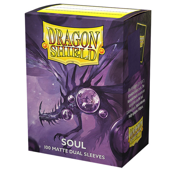 Dragon Shield - Dual Matte Standard Size Sleeves 100pk - Limited Edition Metallic Soul Purple