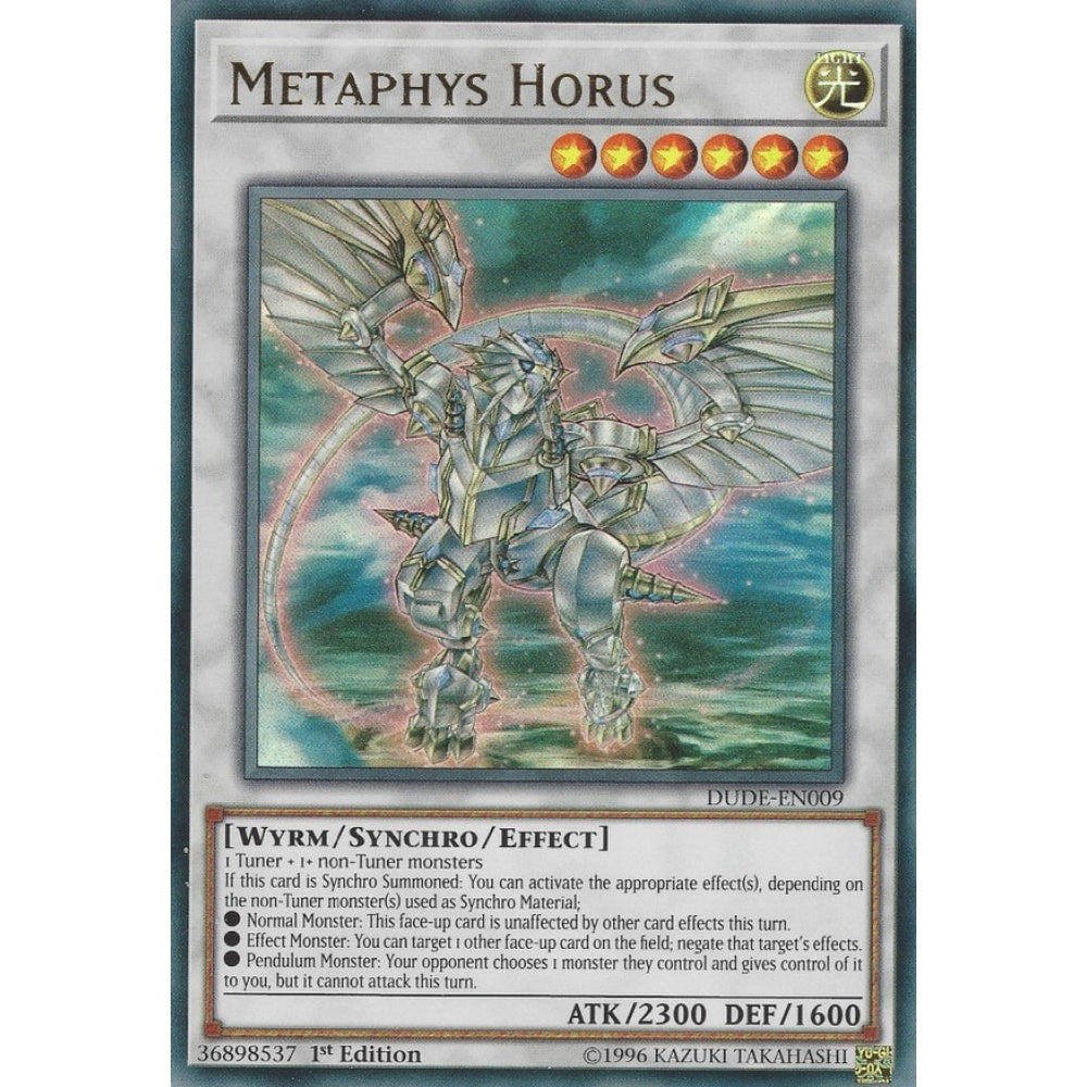 Metaphys Horus DUDE-EN009 Ultra Ultra Rare Yu-Gi-Oh Duel Devastator in Art