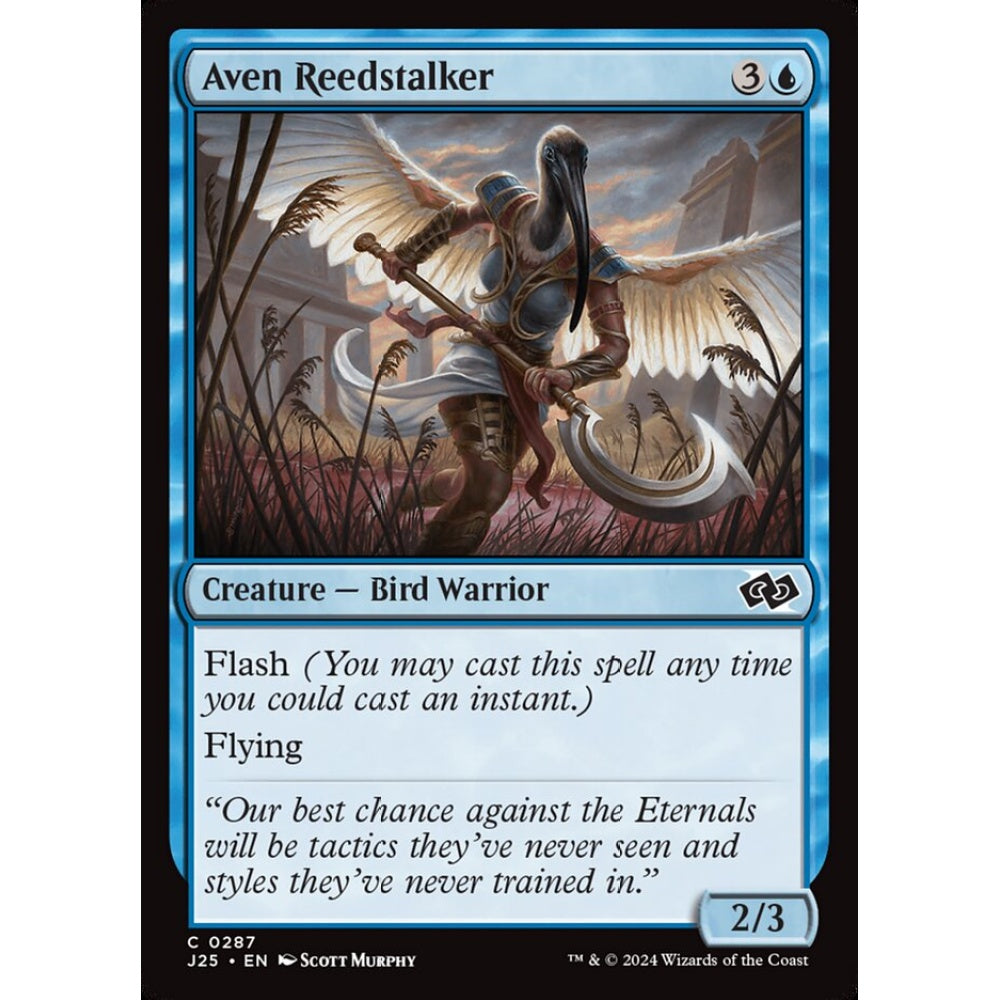 Aven Reedstalker, 287, common, Magic: The Gathering, Foundations Jumpstart