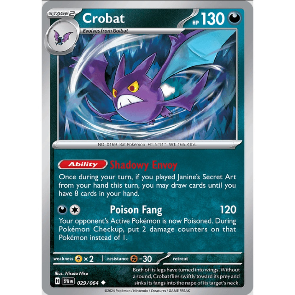 Crobat, 029/064, Uncommon, Pokemon, Shrouded Fable