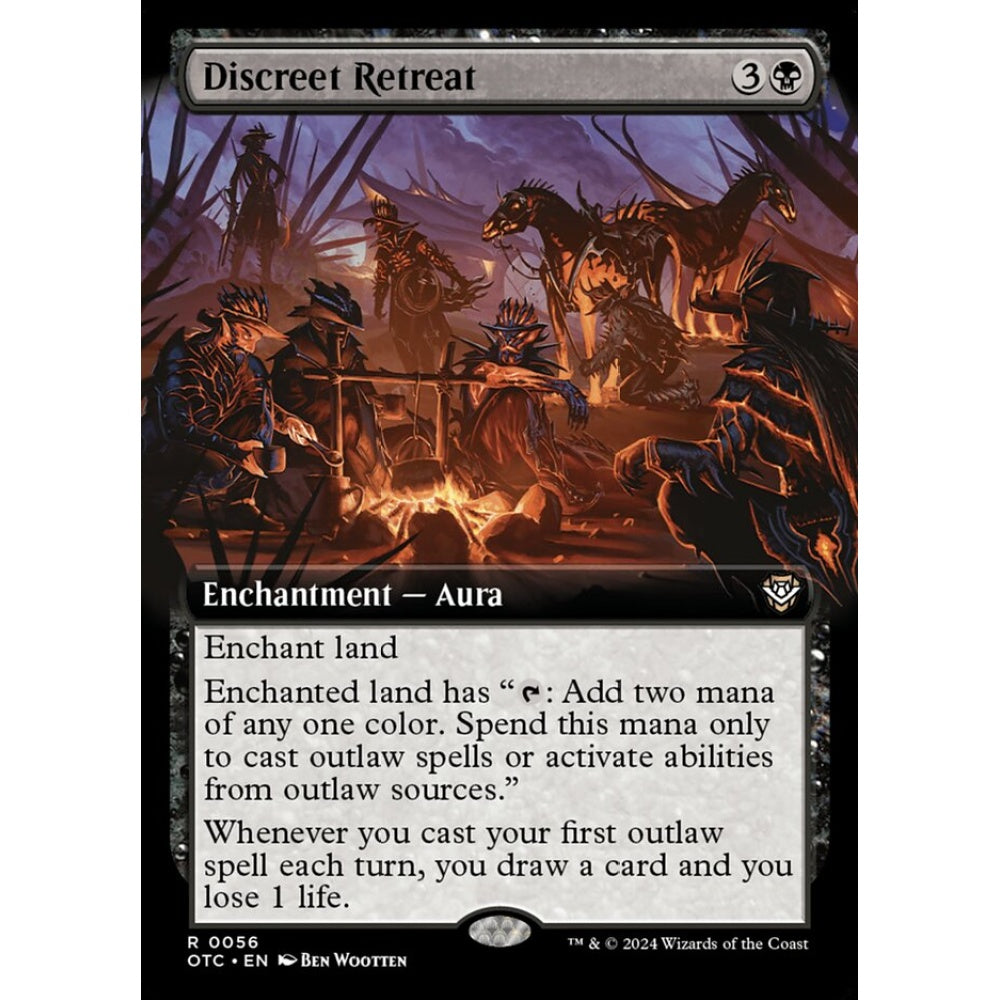 Discreet Retreat, 56, rare, Magic: The Gathering, Outlaws of Thunder Junction