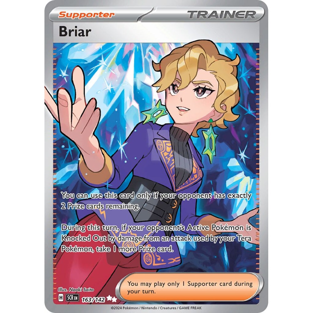 Briar Ultra Rare 163/142 Pokemon Card Game Stellar Crown