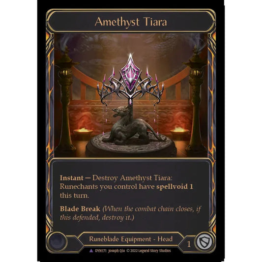 Amethyst Tiara DYN171-MV Marvel Flesh & Blood Trading Card Game Dynasty in Cold Foil Art