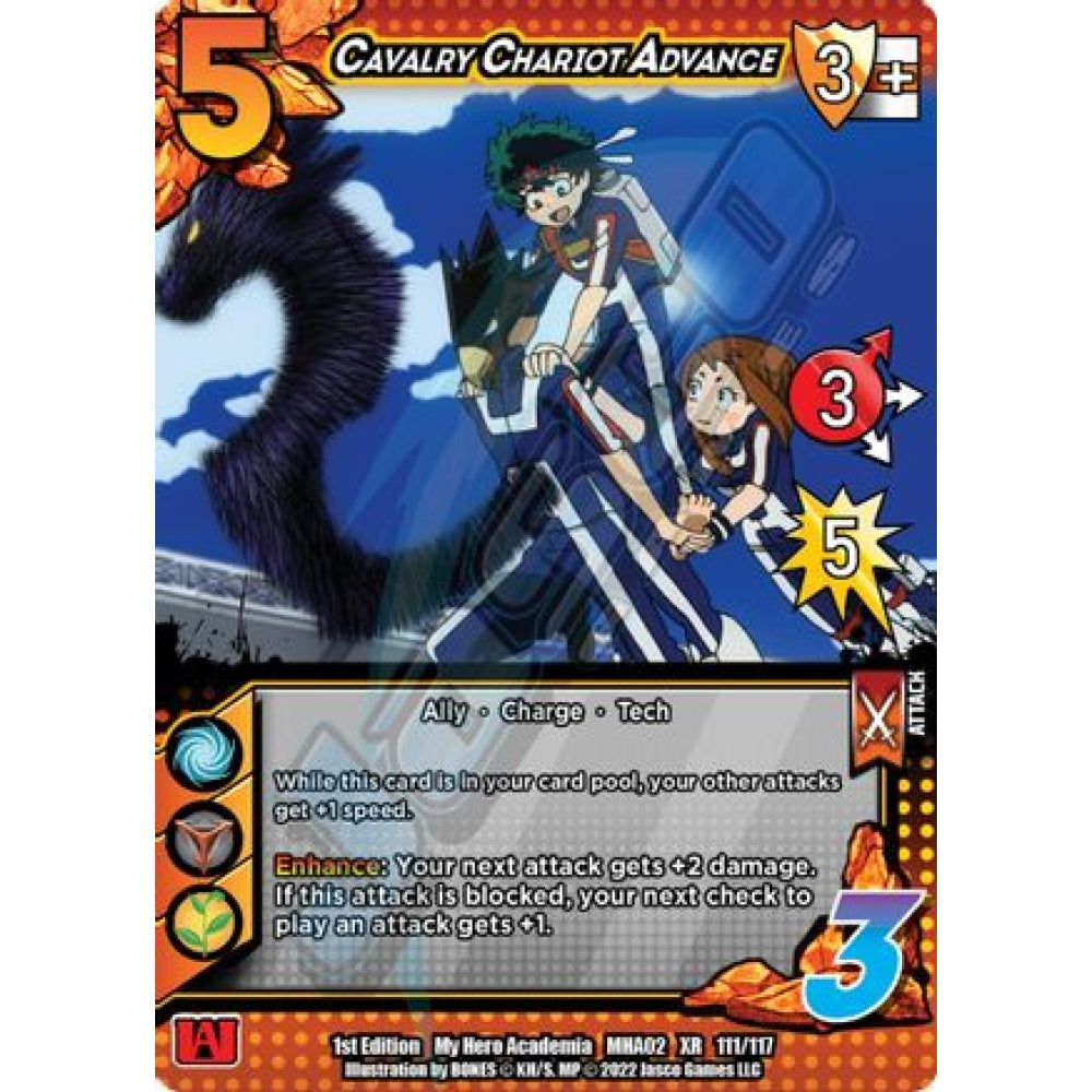 Cavalry Chariot Advance, 111/117, XR, UniVersus, MHA02 Crimson Rampage