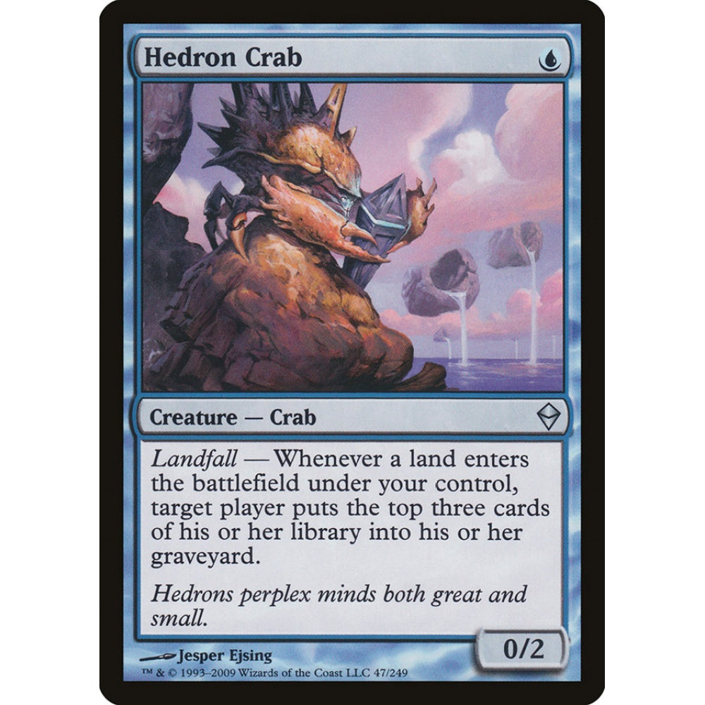 Hedron Crab uncommon 47 Magic the Gathering Zendikar