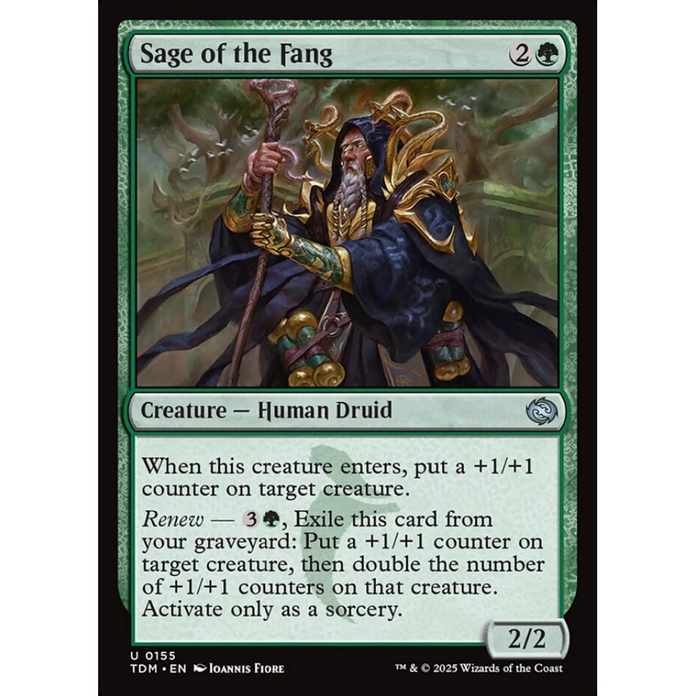 Sage of the Fang uncommon 155 Magic the Gathering Tarkir: Dragonstorm