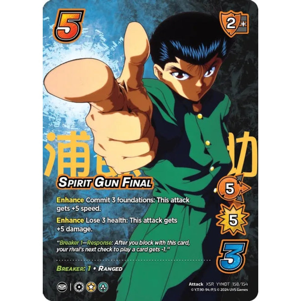 SPIRIT GUN FINAL, 158/154, XSR, UniVersus, Yu Yu Hakusho: Dark Tournament