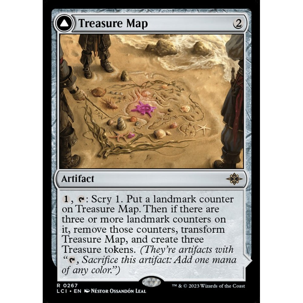 Treasure Map // Treasure Cove rare 267 Magic the Gathering The Lost Caverns of Ixalan