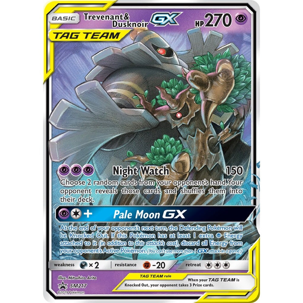 Trevenant & Dusknoir-GX Promo SM217 Pokemon Card Game Sun & Moon Promos