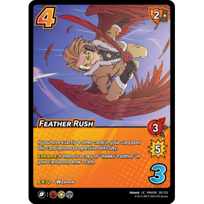 Feather Rush, 38/153, UC, UniVersus, MHA06 Jet Burn