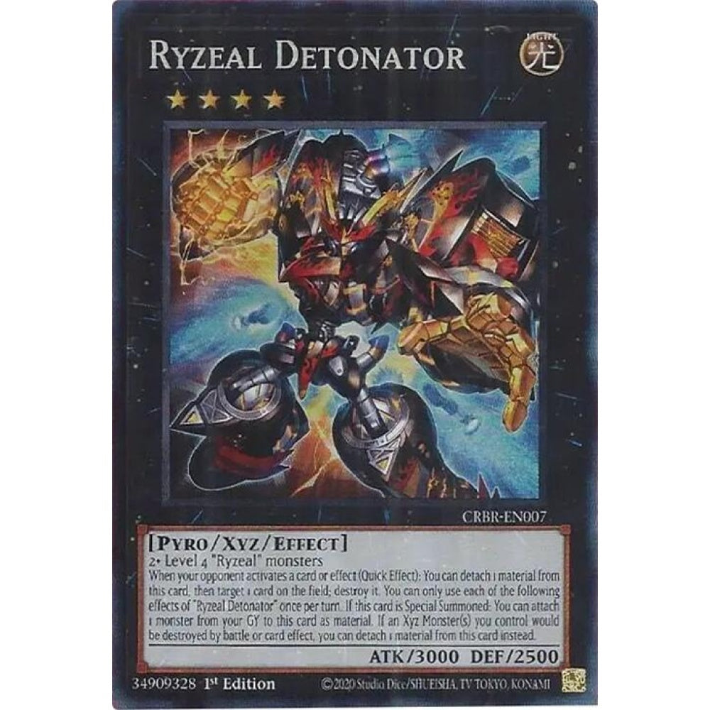 Ryzeal Detonator (CR) CRBR-EN007 Collector's Rare Yu-Gi-Oh Crossover Breakers