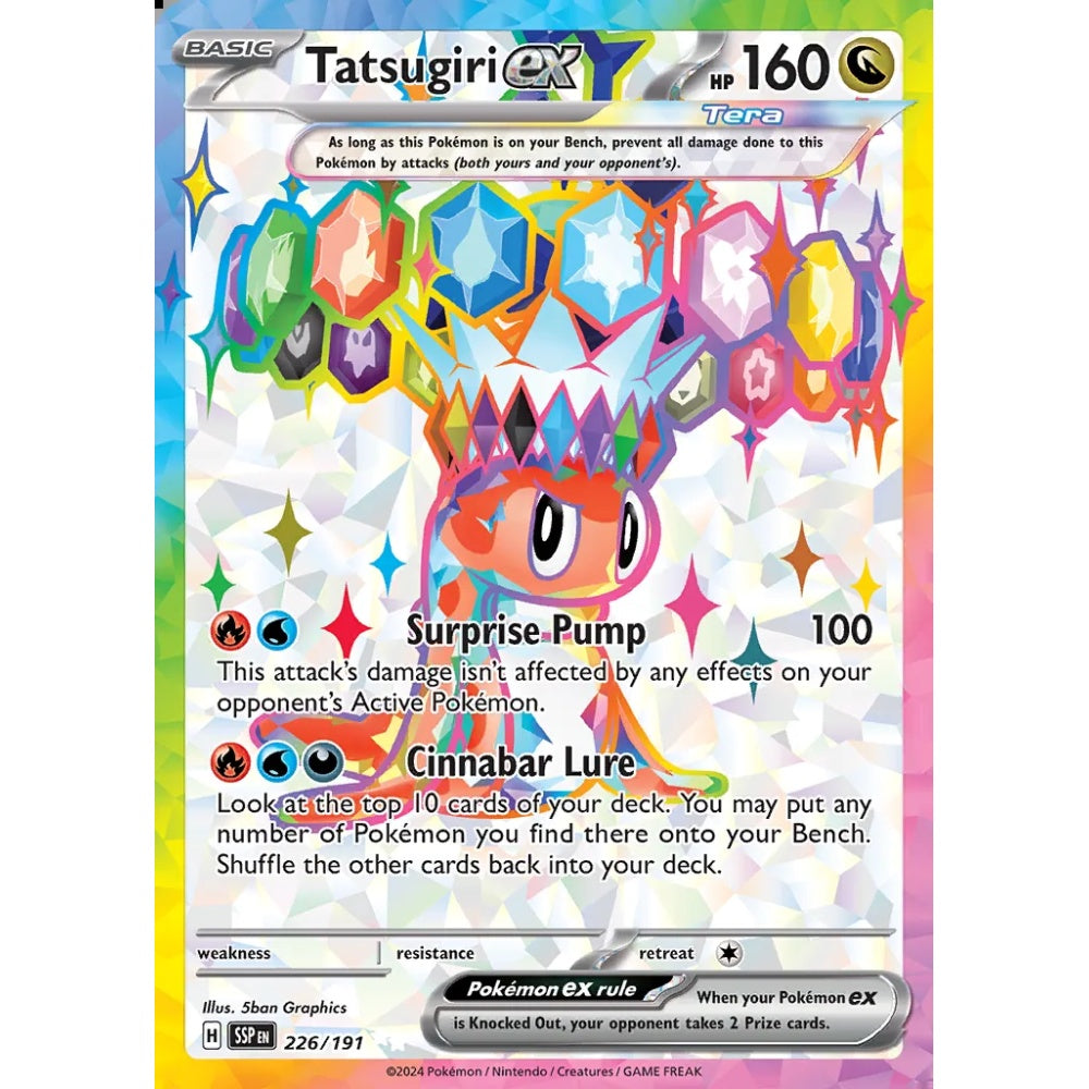 Tatsugiri ex Ultra Rare 226/191 Pokemon Card Game Surging Sparks