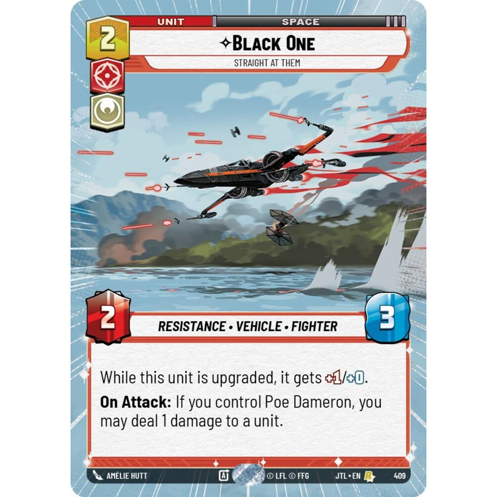 Black One, R, JTL 409) Hyperspace, Star Wars Unlimited