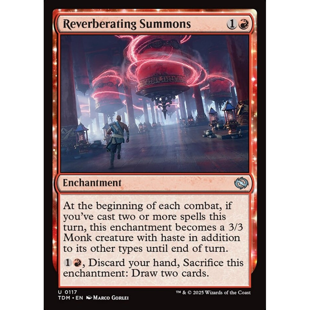 Reverberating Summons uncommon 117 Magic the Gathering Tarkir: Dragonstorm