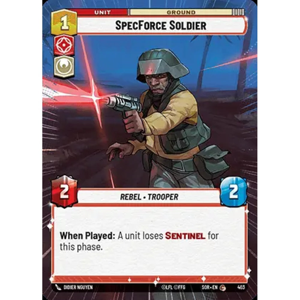 SpecForce Soldier, 403, C, Star Wars Unlimited, Sparks Of Rebellion