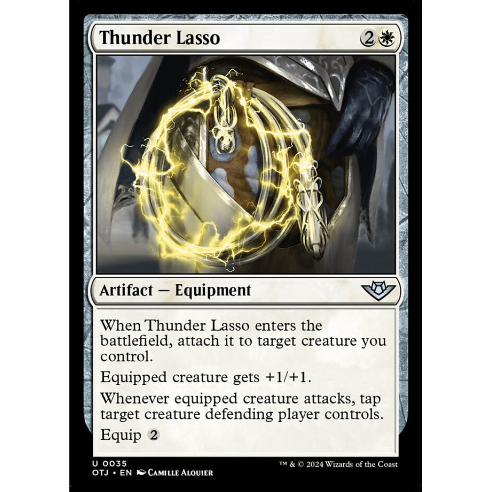 Thunder Lasso, 35, uncommon, Magic: The Gathering, Outlaws of Thunder Junction