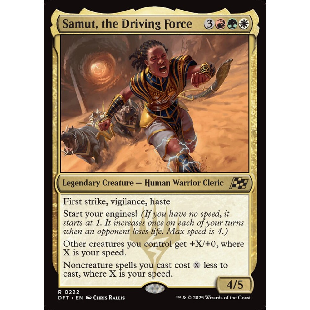 Samut, the Driving Force, 222, rare, Magic: The Gathering, Aetherdrift