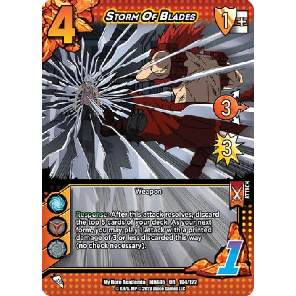 Storm of Blades, 104/122, UR, UniVersus, MHA05 Undaunted Raid