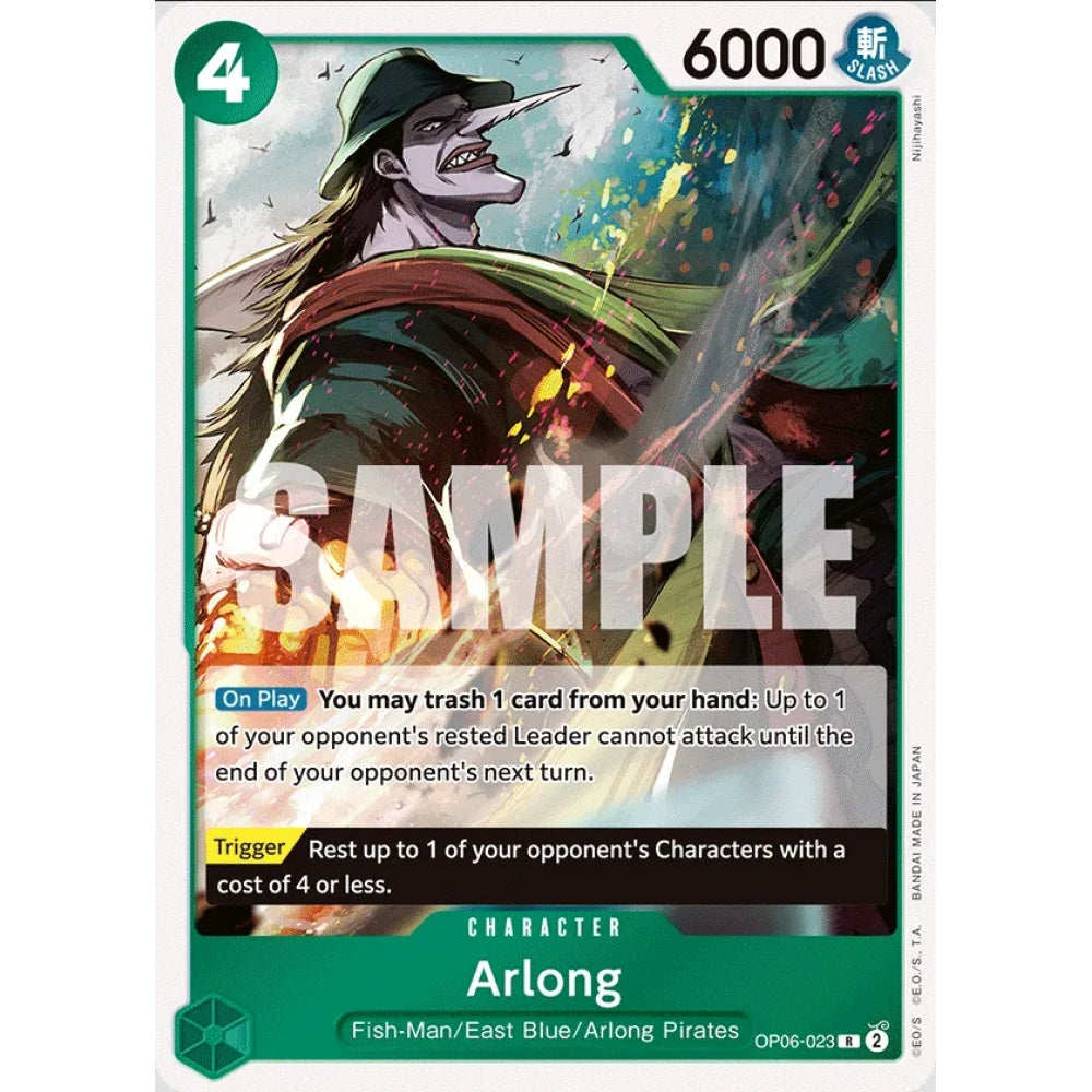 Arlong, OP06-023, Rare, One Piece, Wings of the Captain