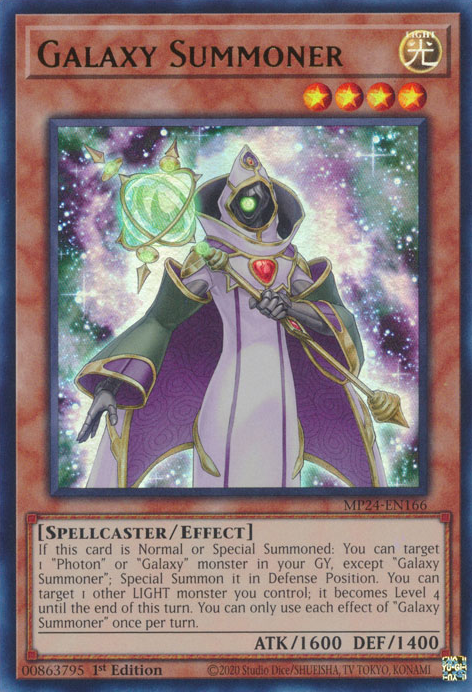 Galaxy Summoner MP24-EN166 Ultra Ultra Rare Yu-Gi-Oh 25th Anniversary Tin: Dueling Mirrors in Art