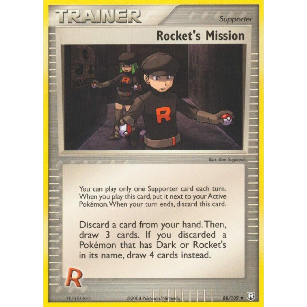 Rocket's Mission Uncommon 88/109 Pokemon Card Game EX Team Rocket Returns