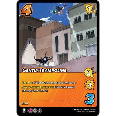 Gently Trampoline, 33/153, UC, UniVersus, MHA06 Jet Burn