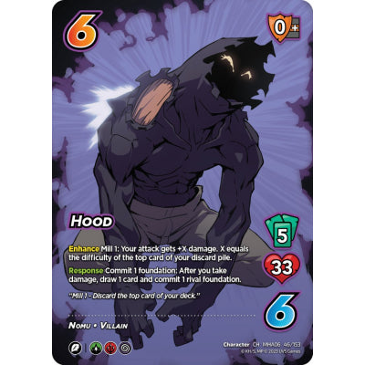 Hood, 46/153, CH, UniVersus, MHA06 Jet Burn
