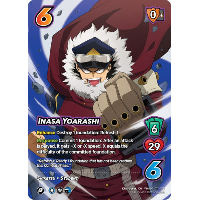 Inasa Yoarashi, 111/153, XR-CH, UniVersus, MHA06 Jet Burn