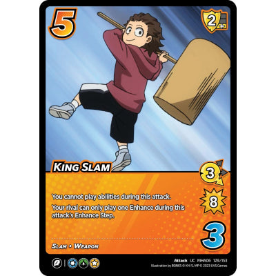 King Slam, 129/153, UC, UniVersus, MHA06 Jet Burn