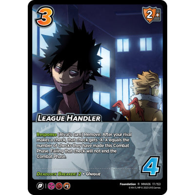 League Handler, 17/153, R, UniVersus, MHA06 Jet Burn