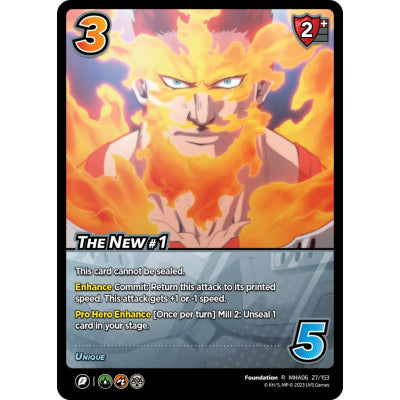 The New #1, 27/153, R, UniVersus, MHA06 Jet Burn