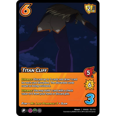 Titan Cliff, 135/153, C, UniVersus, MHA06 Jet Burn