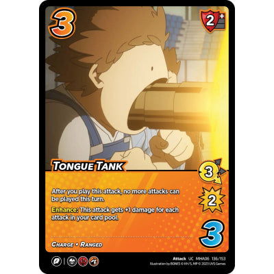 Tongue Tank, 136/153, UC, UniVersus, MHA06 Jet Burn