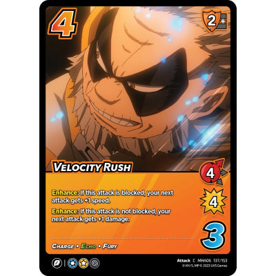 Velocity Rush, 137/153, C, UniVersus, MHA06 Jet Burn