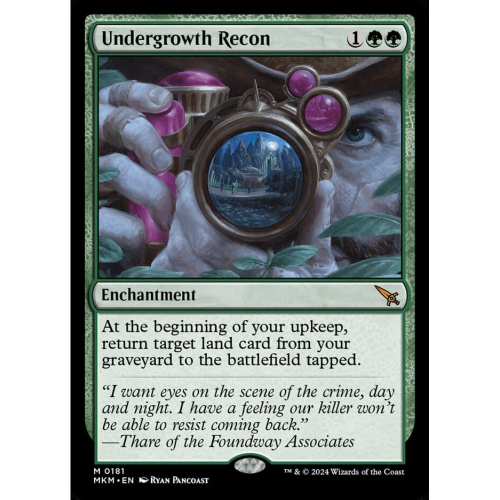 Undergrowth Recon mythic 181 Magic the Gathering Murders at Karlov Manor