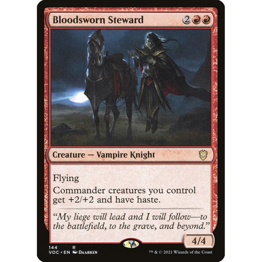 Bloodsworn Steward rare 144 Magic the Gathering Crimson Vow Commander