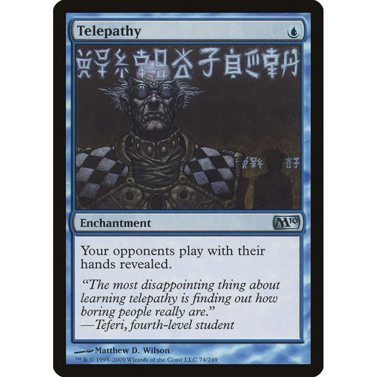 Telepathy uncommon 74 Magic the Gathering Magic 2010